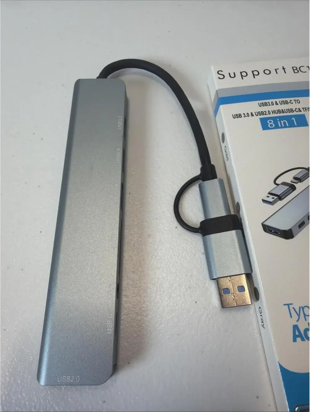 Support BC1 Type-C Adapter 8 in 1